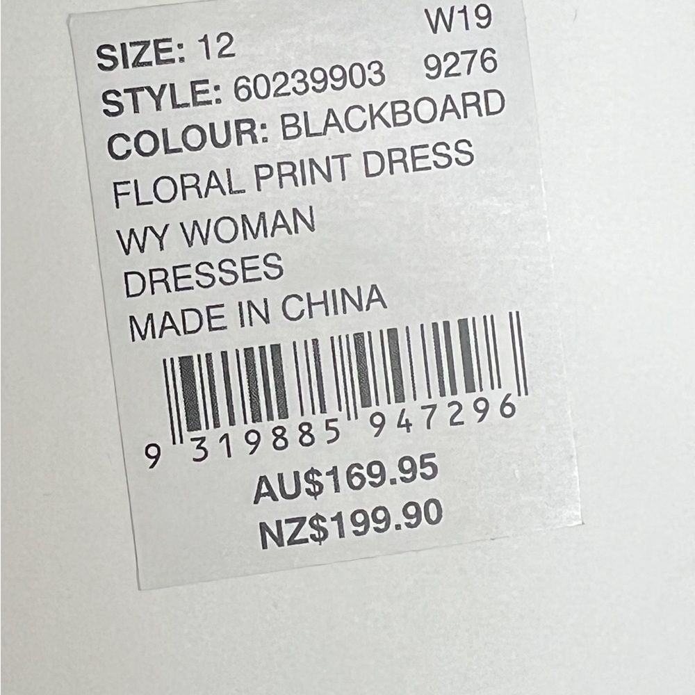 NWT Witchery Womens Dress Black Size 12 V-Neck Sheer Sleeves Maxi Red Flower - Picture 3 of 16